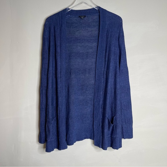 Talbots Blue Open Boyfriend Cardigan - Picture 1 of 5
